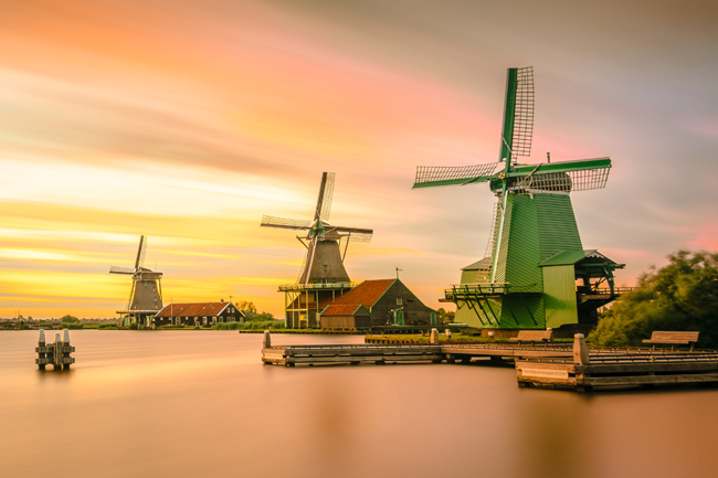 The Windmills in Holland