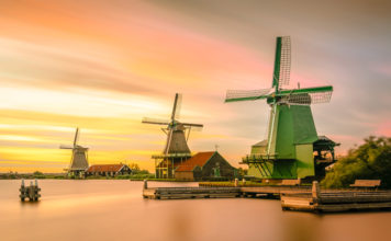 The Windmills in Holland