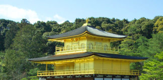 Kinkaku-ji (Golden Pavilion) at Kyoto, Japan