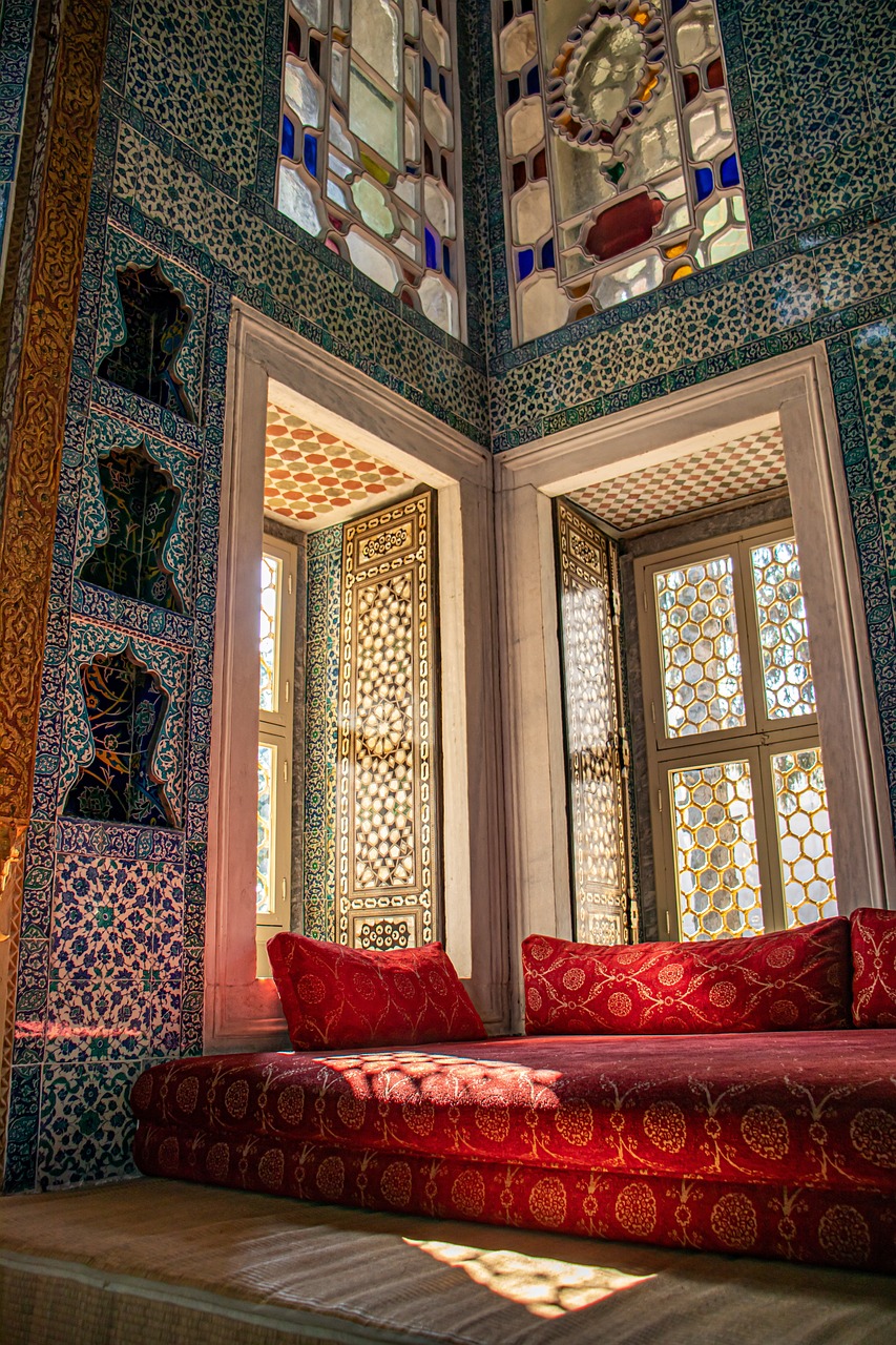 One corner of the room in Topkapi Palace